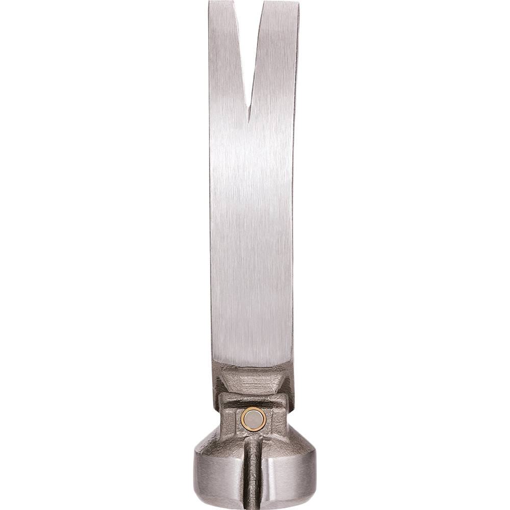Polished metal hammer claw head designed for efficient nail removal in home improvement projects