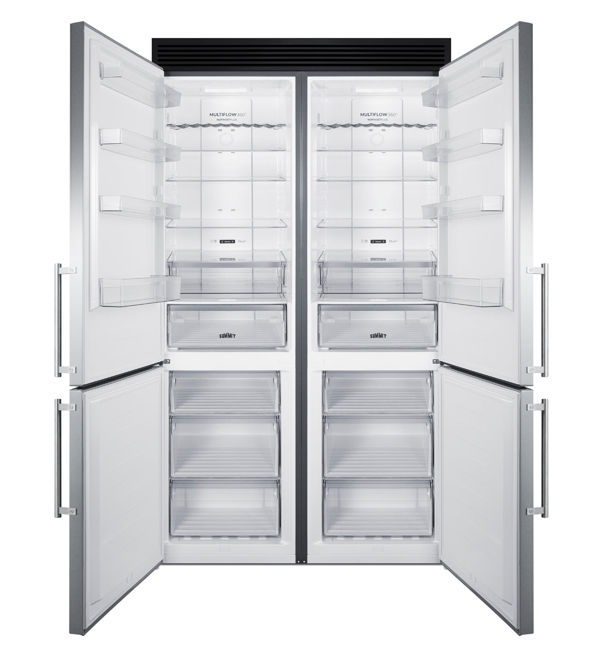 48" Wide Bottom Freezer Refrigerator Set