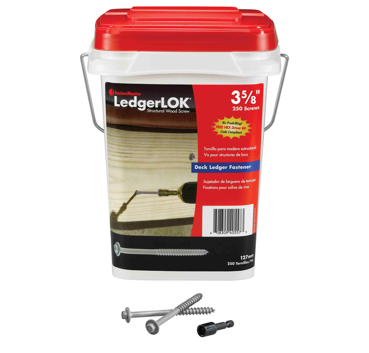 FastenMaster 3-5/8 In. Ledgerlok Deck Screws, 250 Pc