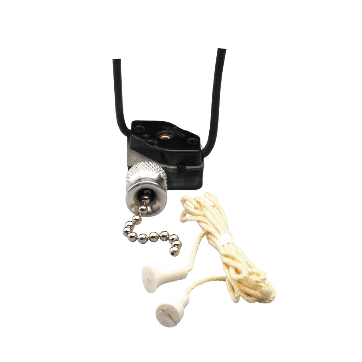 Compact single pole pull chain switch with 3-foot braided cord for electrical and home improvement projects under $50 collections