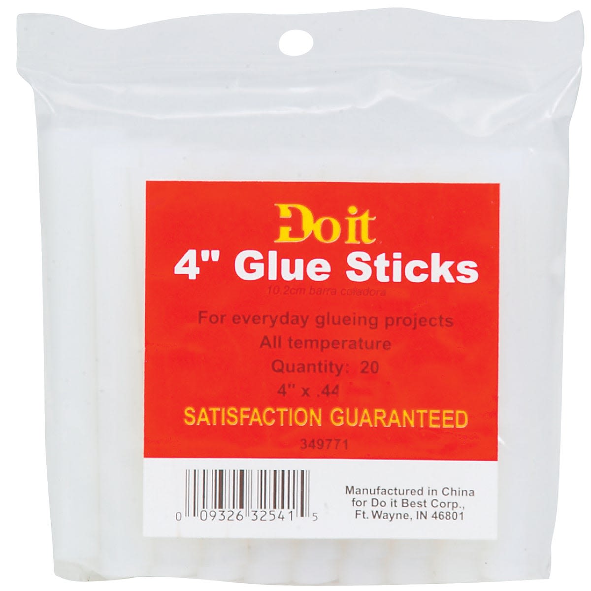 Pack of 20 four-inch hot melt glue sticks for power tools and home improvement projects under $50