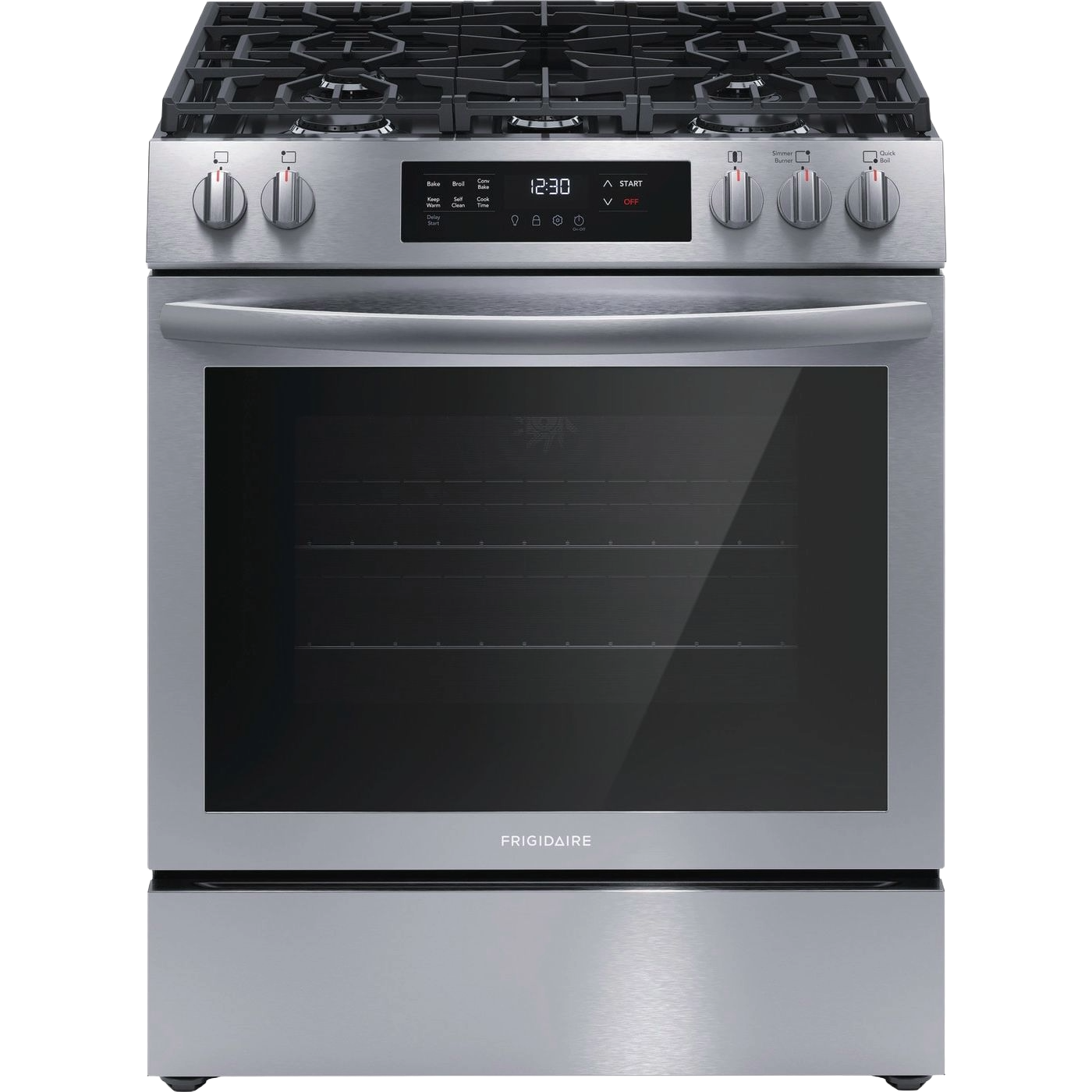 30" Front Control Gas Range with Convection Bake