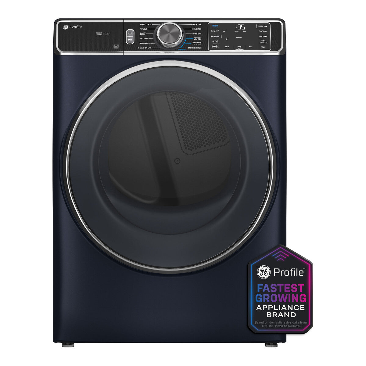 GE Profile™ 7.8 cu. ft. Capacity Smart Front Load Gas Dryer with Steam and Sanitize Cycle