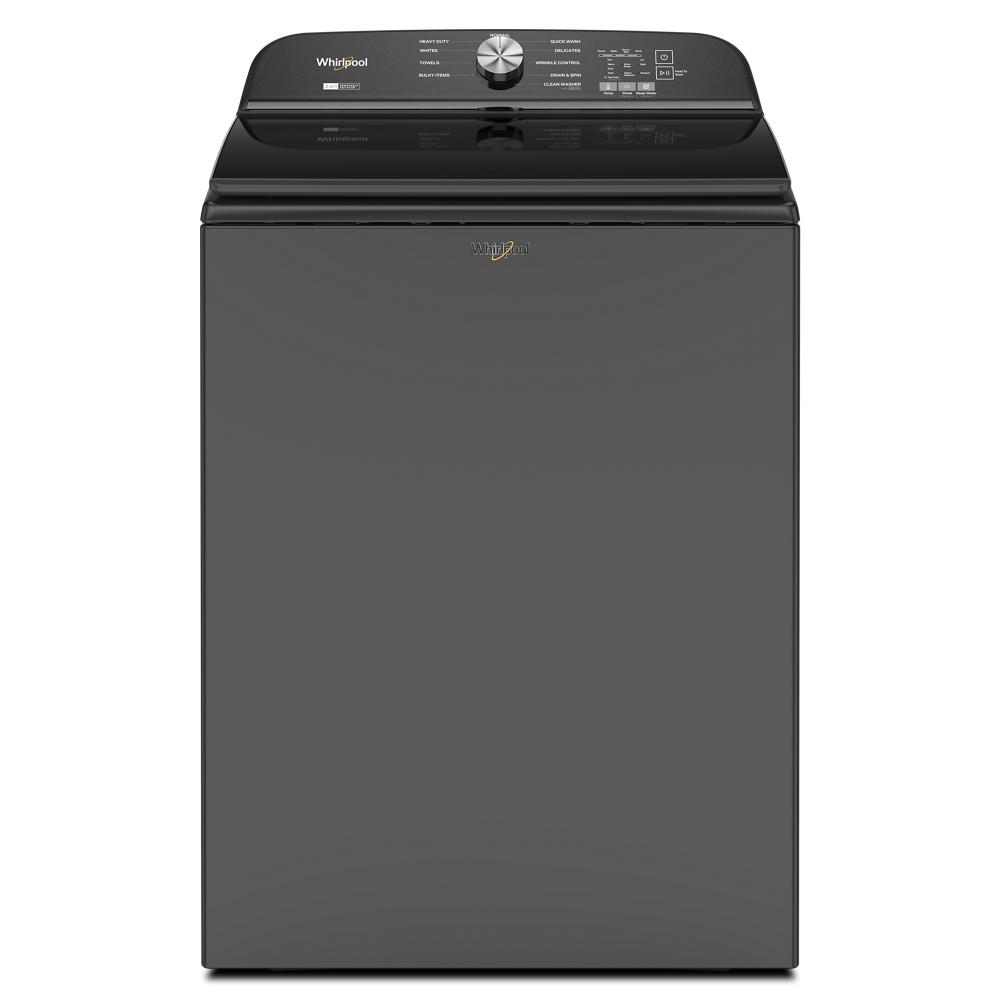 Dark gray top load washer with control knob and electronic display in washers and appliances collection