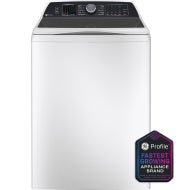 Top load white energy-efficient washer with digital control panel in washers and appliances collection