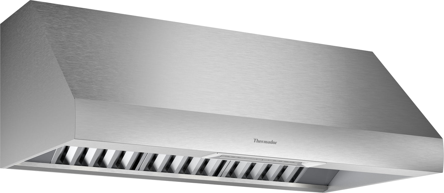 48-inch stainless steel professional wall hood in Thermador range hoods and kitchen appliances collection