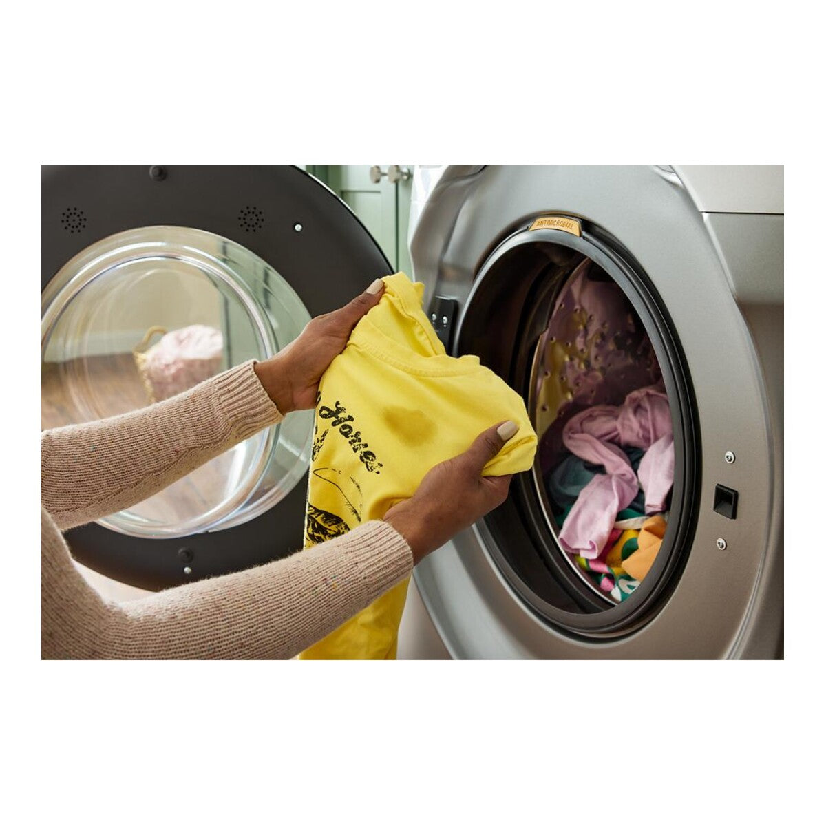 Smart ENERGY STAR® Front Load Laundry Tower with UV Clean Technology & FreshFlowTM Vent System 4.5 cu. ft. Washer & 7.4 cu. ft. Electric Dryer