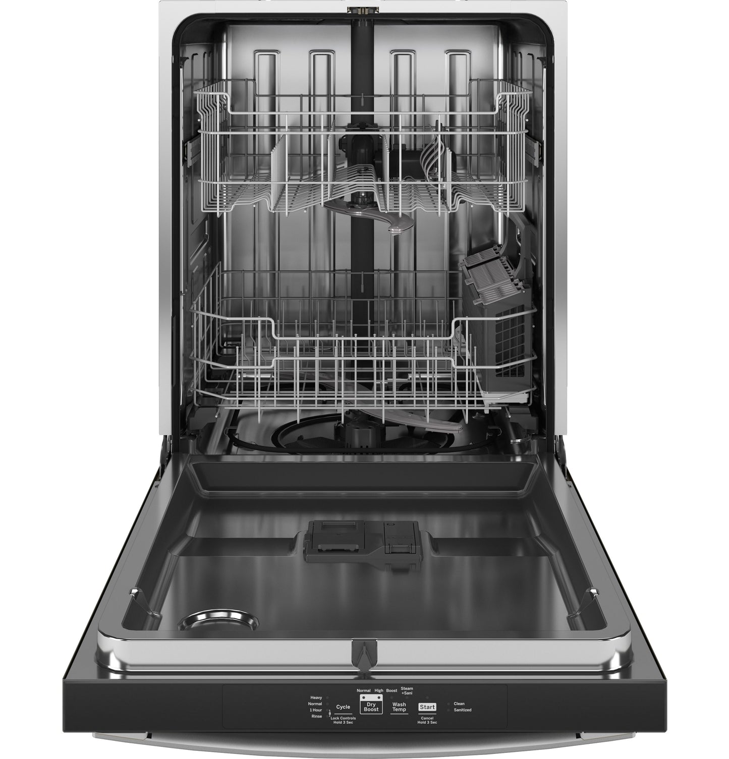 GE® ENERGY STAR® Top Control with Stainless Steel Interior Dishwasher with Sanitize Cycle & Dry Boost