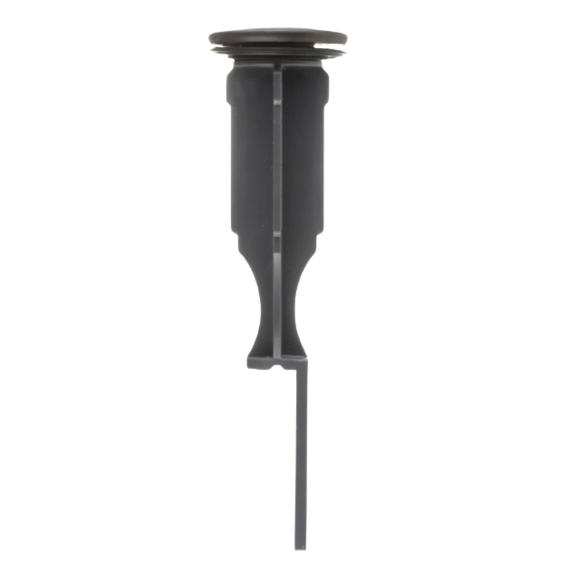 Matte black pop-up stopper part for sink drain repair in home improvement and plumbing tools applications