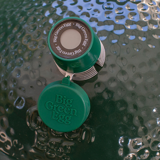 Green Big Green Egg Bluetooth dome thermometer with protective cap for grilling accessories and outdoor living collections
