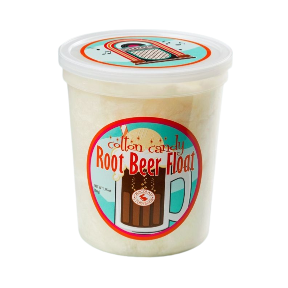 Container of root beer float flavored cotton candy from Chocolates & Candies and Food & Beverage collections under $25 and under $50