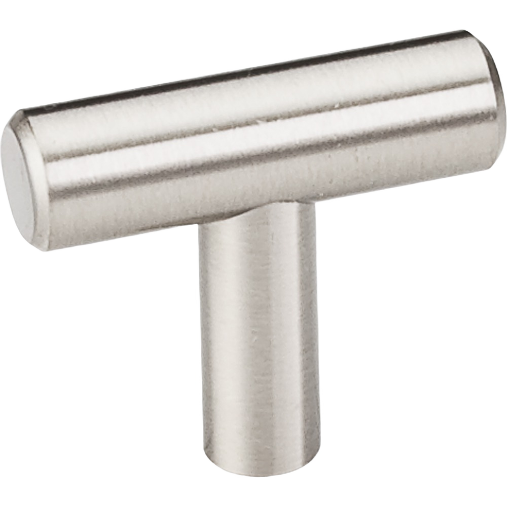 Satin nickel T-shaped cabinet knob for furniture hardware and home improvement projects under $50 collection