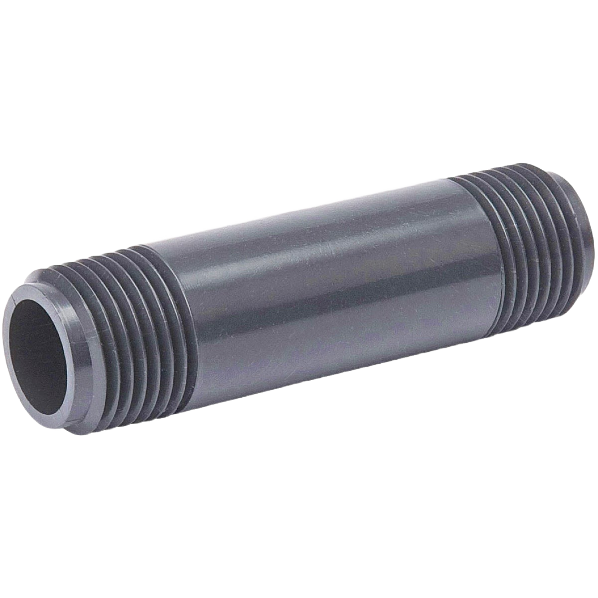 Gray Schedule 80 PVC pipe nipple with threaded ends for plumbing and pipes & fittings under $50 collections