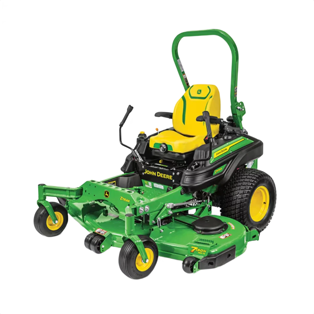 Green and yellow zero-turn mower with 60-inch deck designed for efficient lawn maintenance and home improvement use