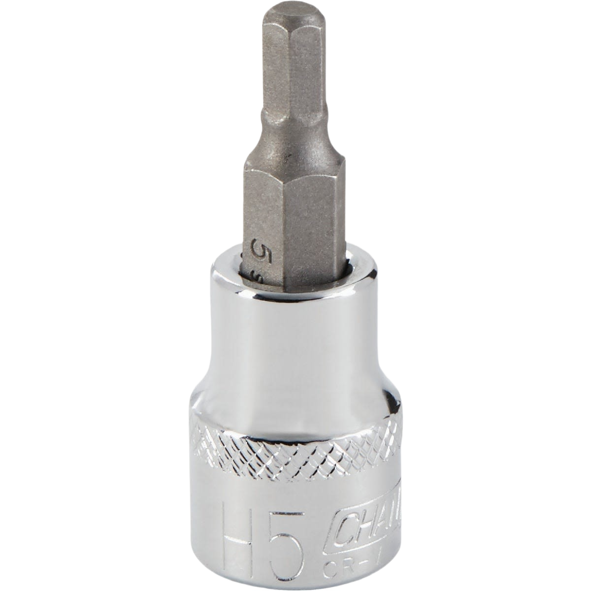 5mm 6-point metric hex bit socket with textured grip and polished chrome vanadium steel for hand tool collections