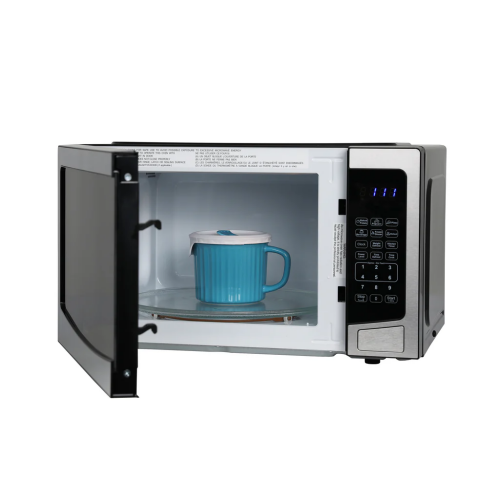 Avanti compact microwave oven in stainless steel with digital keypad and 1.1 cubic foot capacity in Microwaves collection