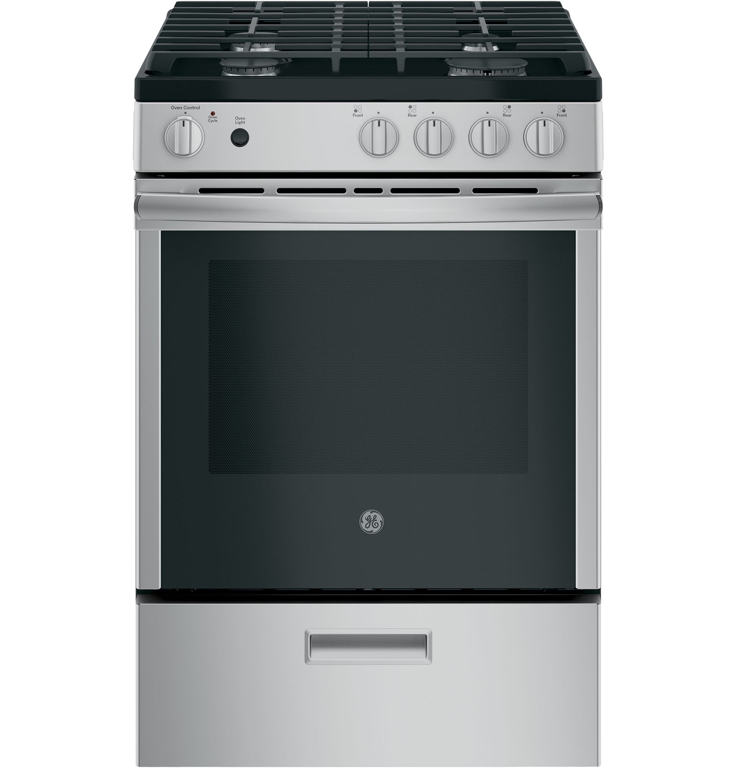 GE® 24"  Steam Clean Free-Standing/Slide-in Gas Range