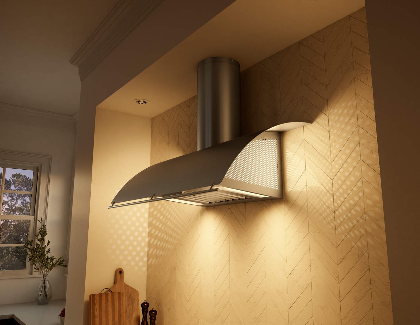 Okeanito Chimney Hood 36" LED BODY ONLY