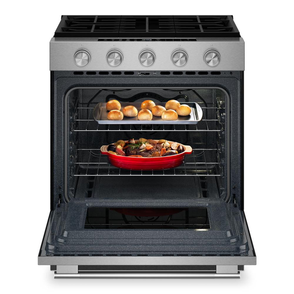 5.0 Cu. Ft. Smart Slide-in Gas Range with Convection Cooking Modes
