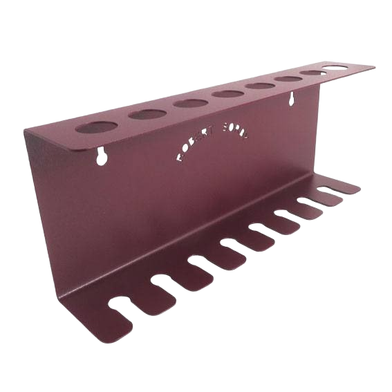 Deluxe wall-mounted tool rack with eight slots for woodturning tools, part of woodworking tools under $100