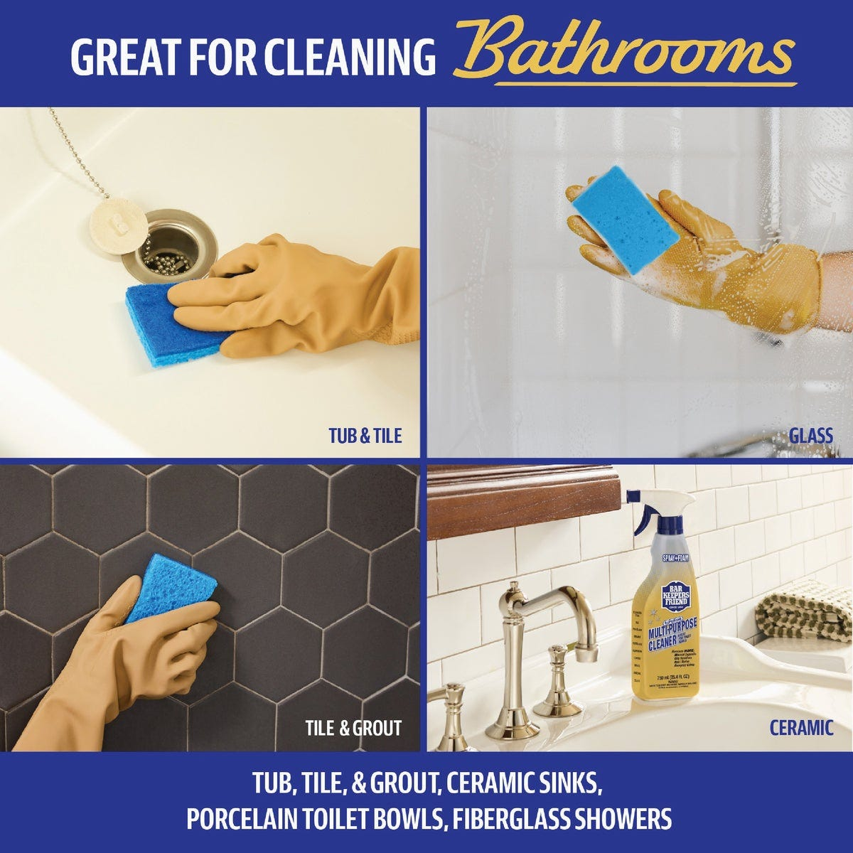 Bar Keepers Friend 25.4 Oz. Spray and Foam Multi-Purpose Cleaner