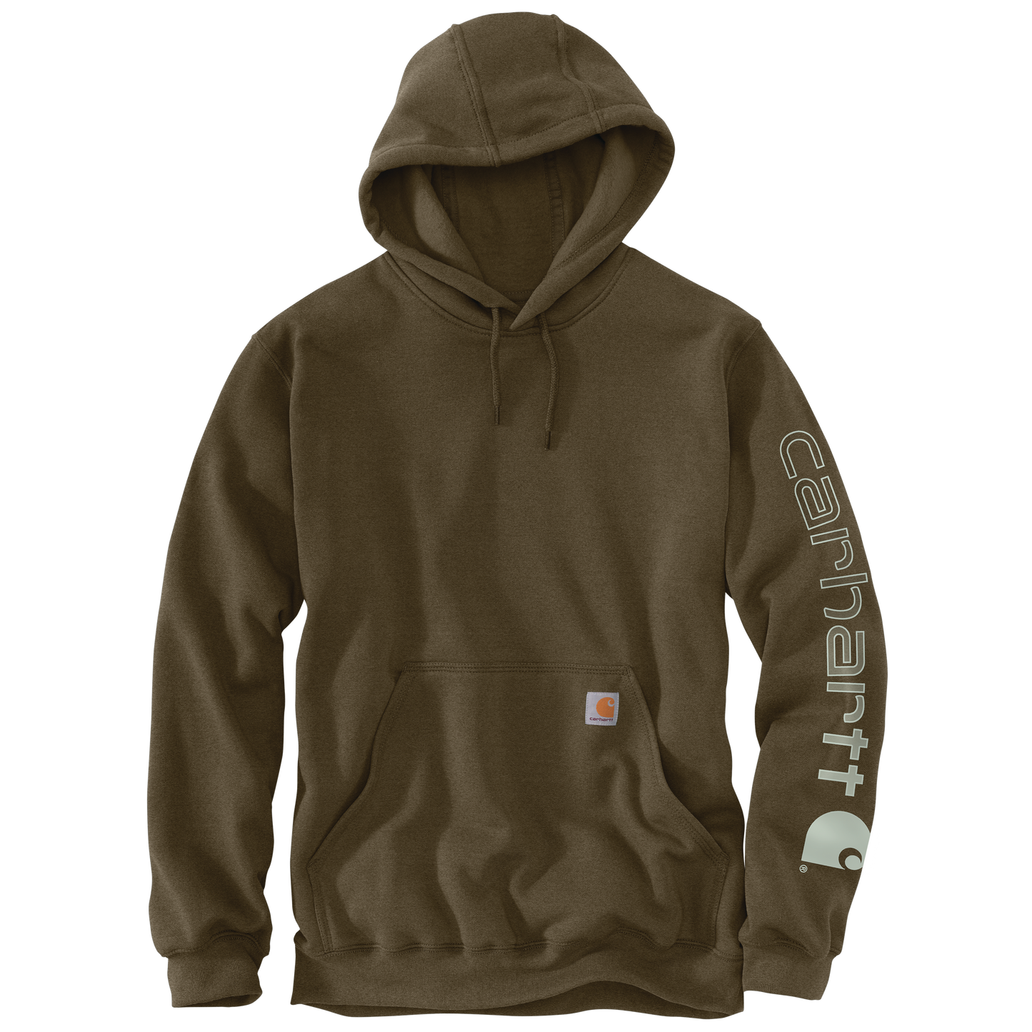 Carhartt Men's Loose Fit Midweight Logo Sleeve Graphic Hoodie