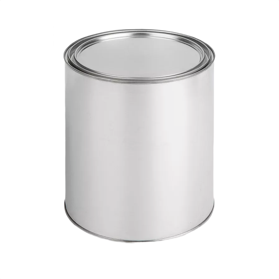 1-quart empty metal paint can suitable for storage and organization in home improvement and paint supplies collections