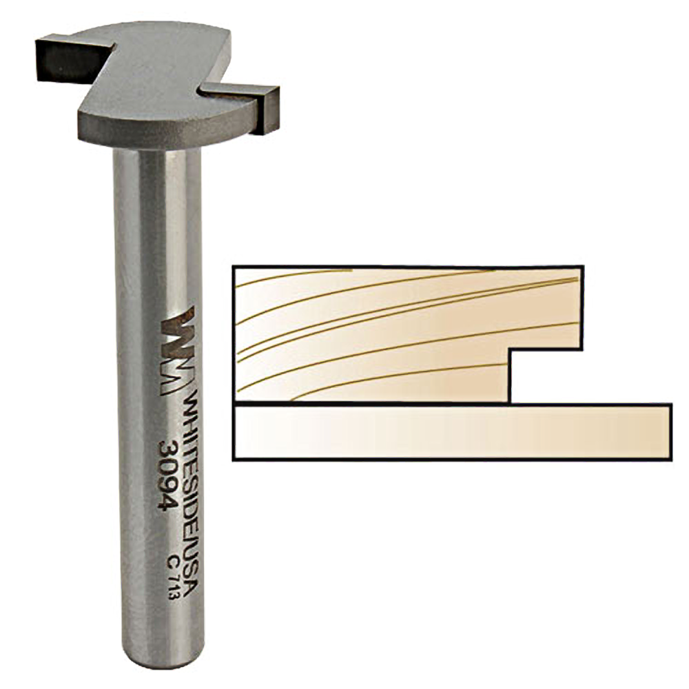Carbide-tipped slot and undercut bit with precision cutting edge for woodworking and power tool accessories under $50