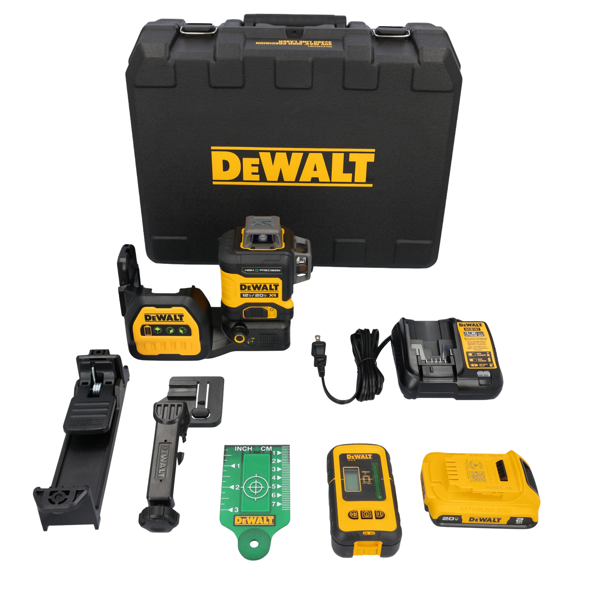 DEWALT 20V MAX* XR® 3 x 360° High Precision Green Laser