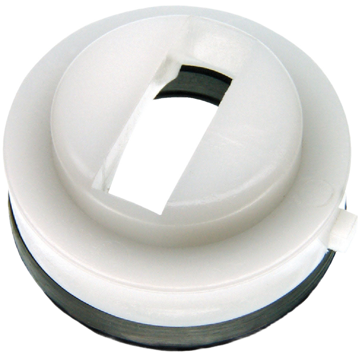 White plastic cam assembly component designed for single-handle faucets in home improvement projects