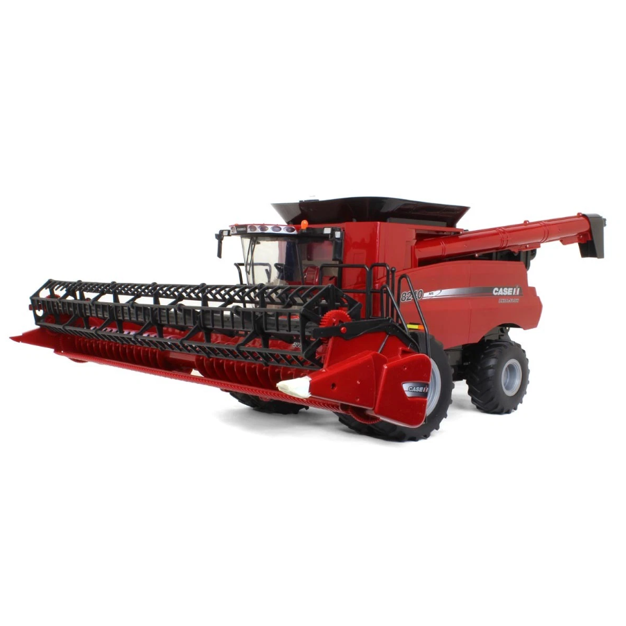 TOMY ERTL Big Farm Case IH Axial-Flow 8240 1/16 Combine with Grain Head and Corn Head