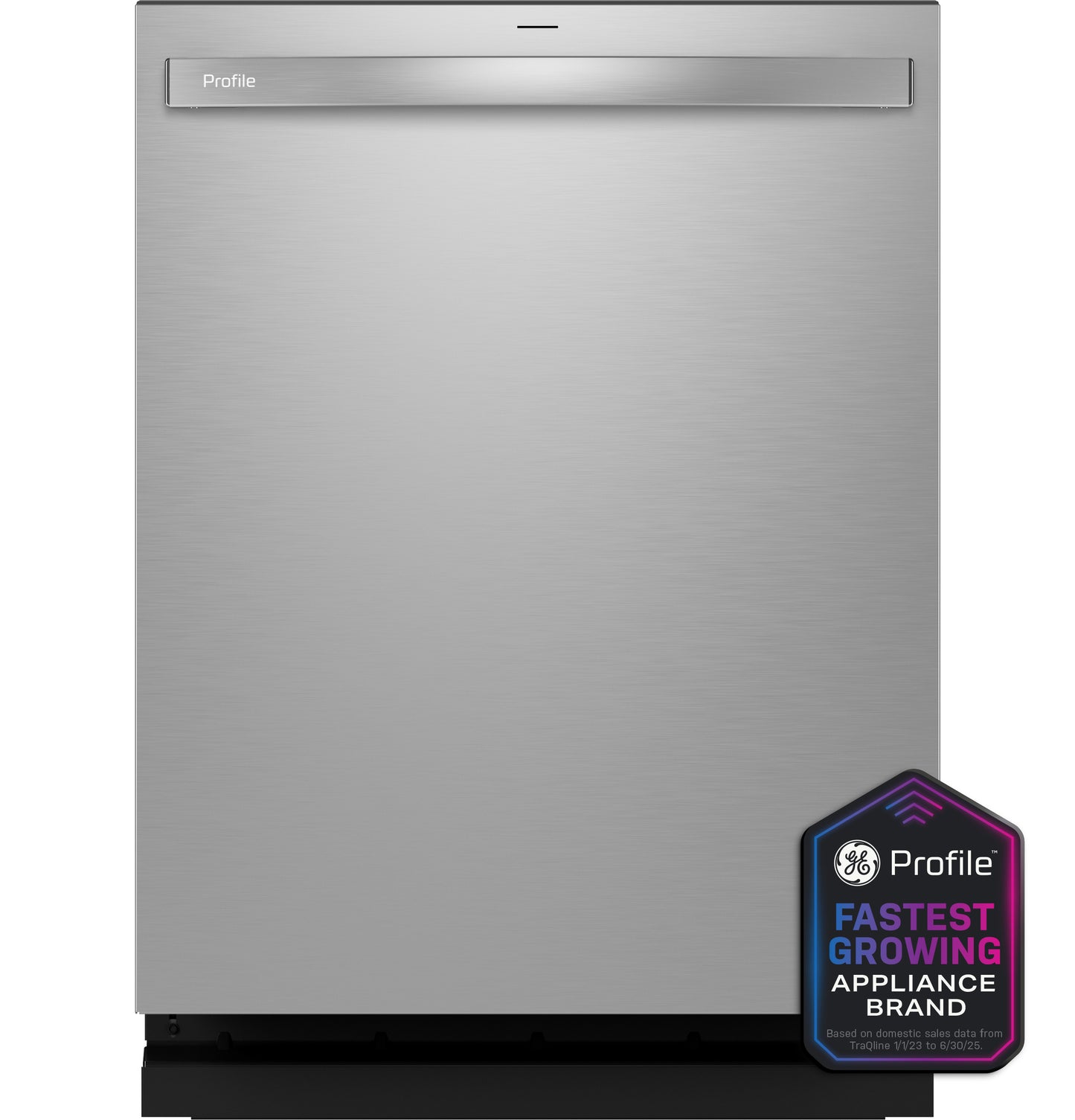 Fingerprint-resistant stainless steel dishwasher with top controls in dishwashers and kitchen appliances collection