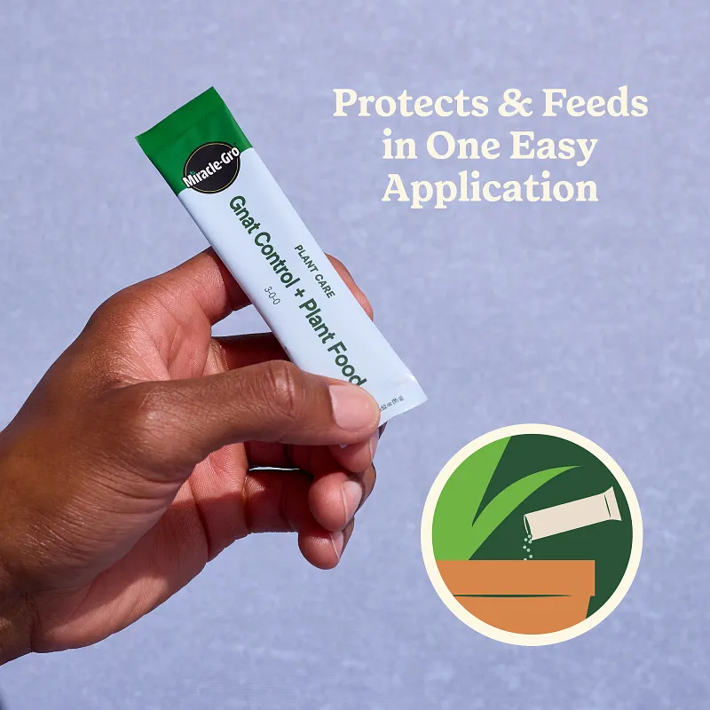 Miracle-Gro Plant Care Gnat Control + Plant Food