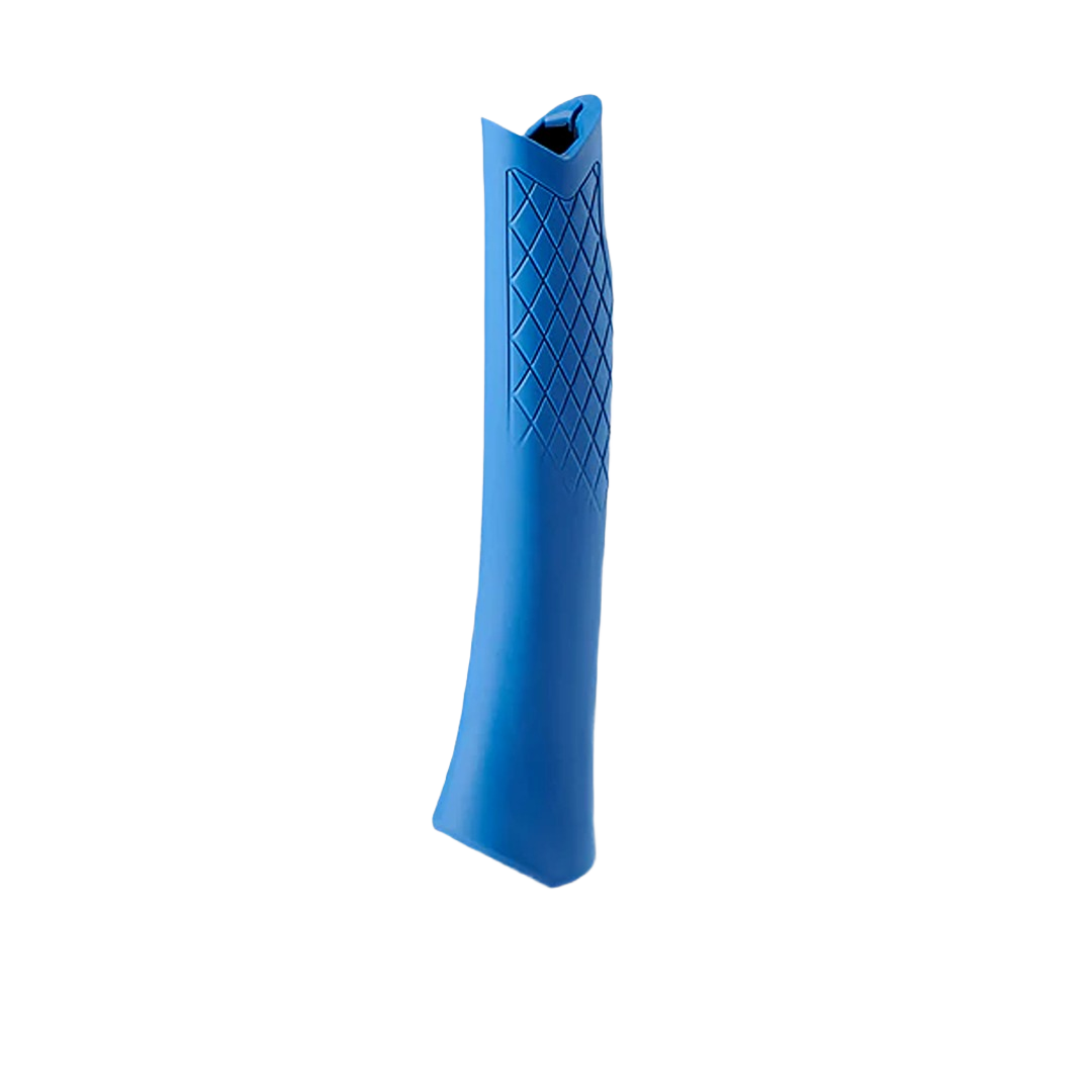 Blue textured replacement grip designed for enhanced comfort and control in tools and home improvement projects