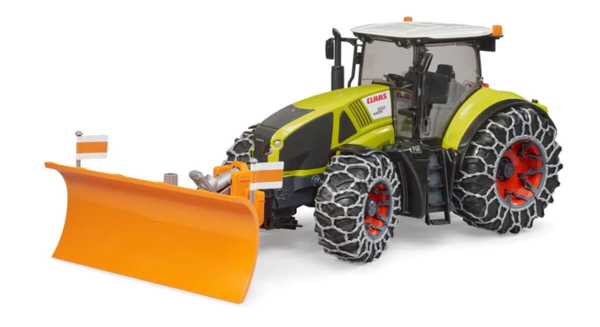 Bruder 03018 Claas Axion 950 with Snow Chains and Snow Blade