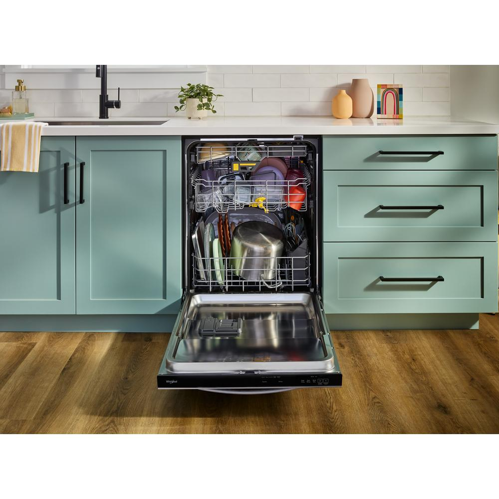 Whirlpool® 24-Inch Top Control Dishwasher with Total Coverage Wash and Auto Open Air Dry in Fingerprint Resistant Stainless Steel