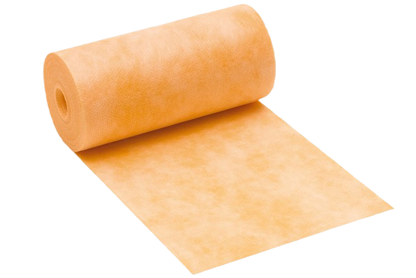 Orange waterproofing strip roll made of durable material for home improvement and tools applications