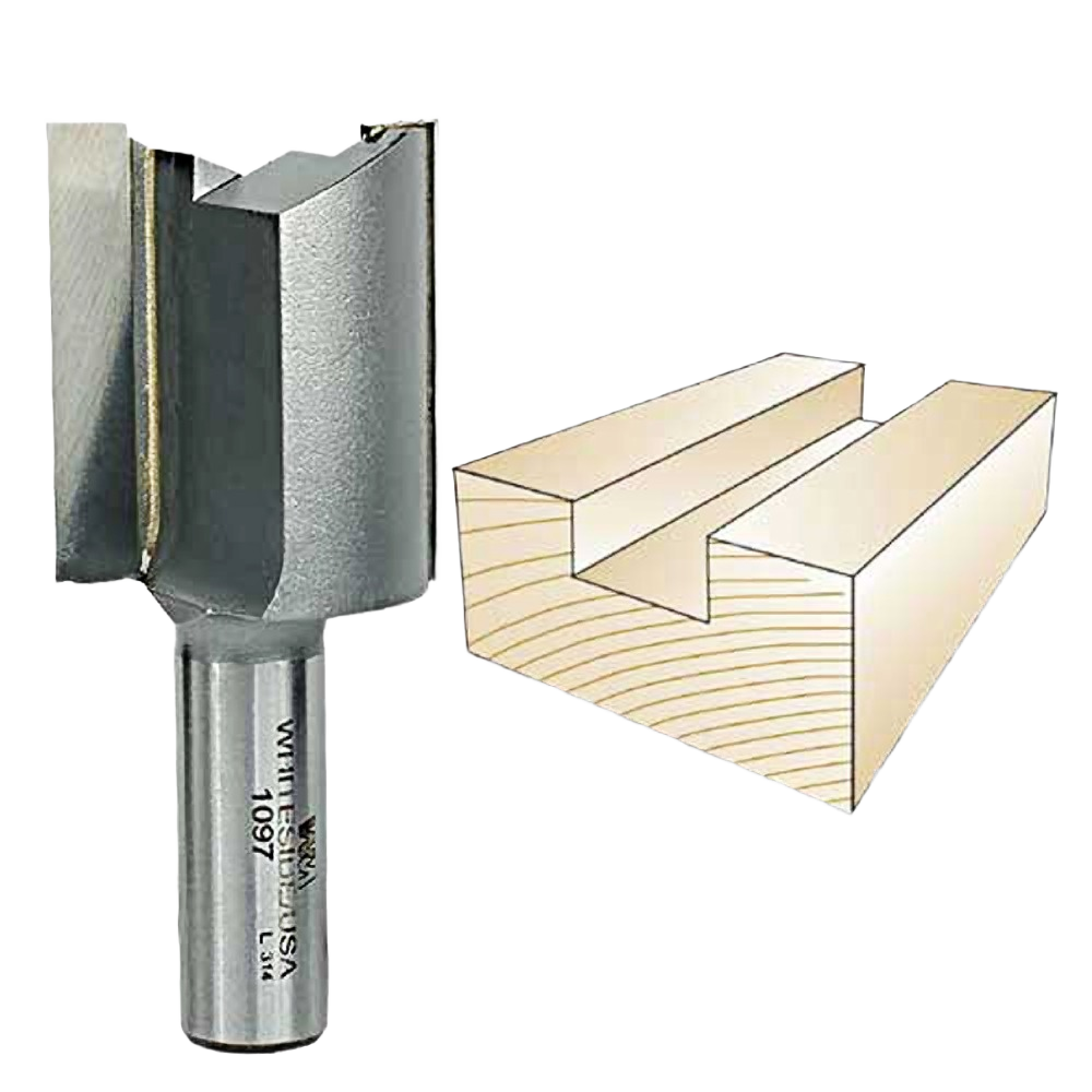 Whiteside straight router bit for woodworking grooves and dados in tool accessories and power tool collections under $50