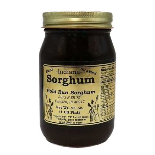 21 oz jar of pure Indiana sorghum with nutrition facts label, in food and beverage under $50 collection