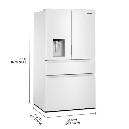 Whirlpool® 29 Cu. Ft. Family-Sized Capacity French Door Refrigerator with Flexible Temperature Drawer