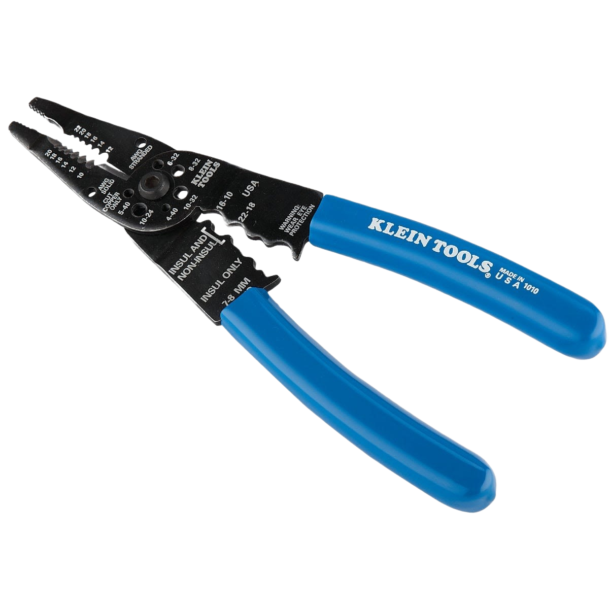 Blue-handled long nose crimper and cutter tool designed for precision electrical and home improvement tasks
