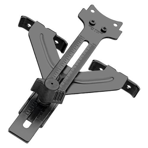 Adjustable black edge guide accessory for compact routers designed for precision in tools and home improvement tasks
