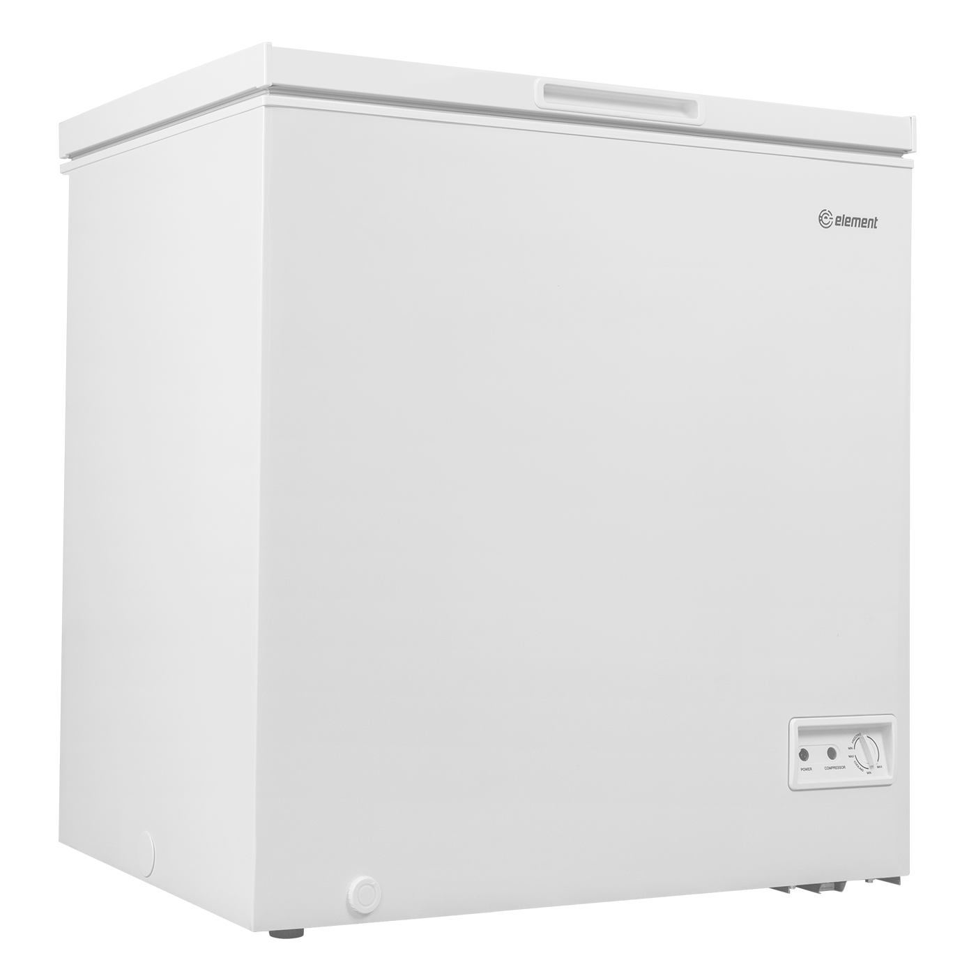 White 7.0 cubic foot chest freezer with temperature control for kitchen and home appliance storage use
