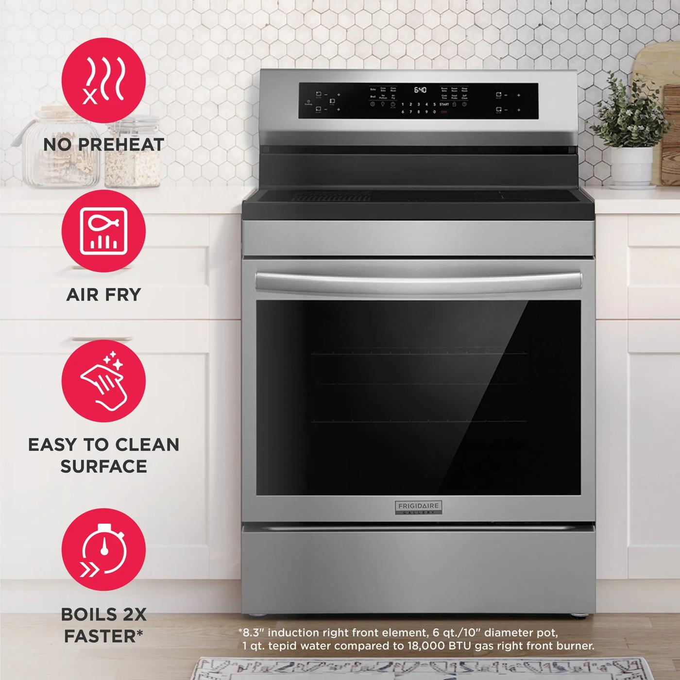 30" Freestanding Induction Range with Total Convection