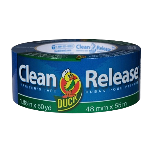 Duck Brand blue clean release painter’s tape roll for precise paint lines in home improvement and paint supplies collections