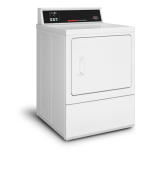 White commercial electric dryer with rear control panel in Dryers and Electric Dryers collections
