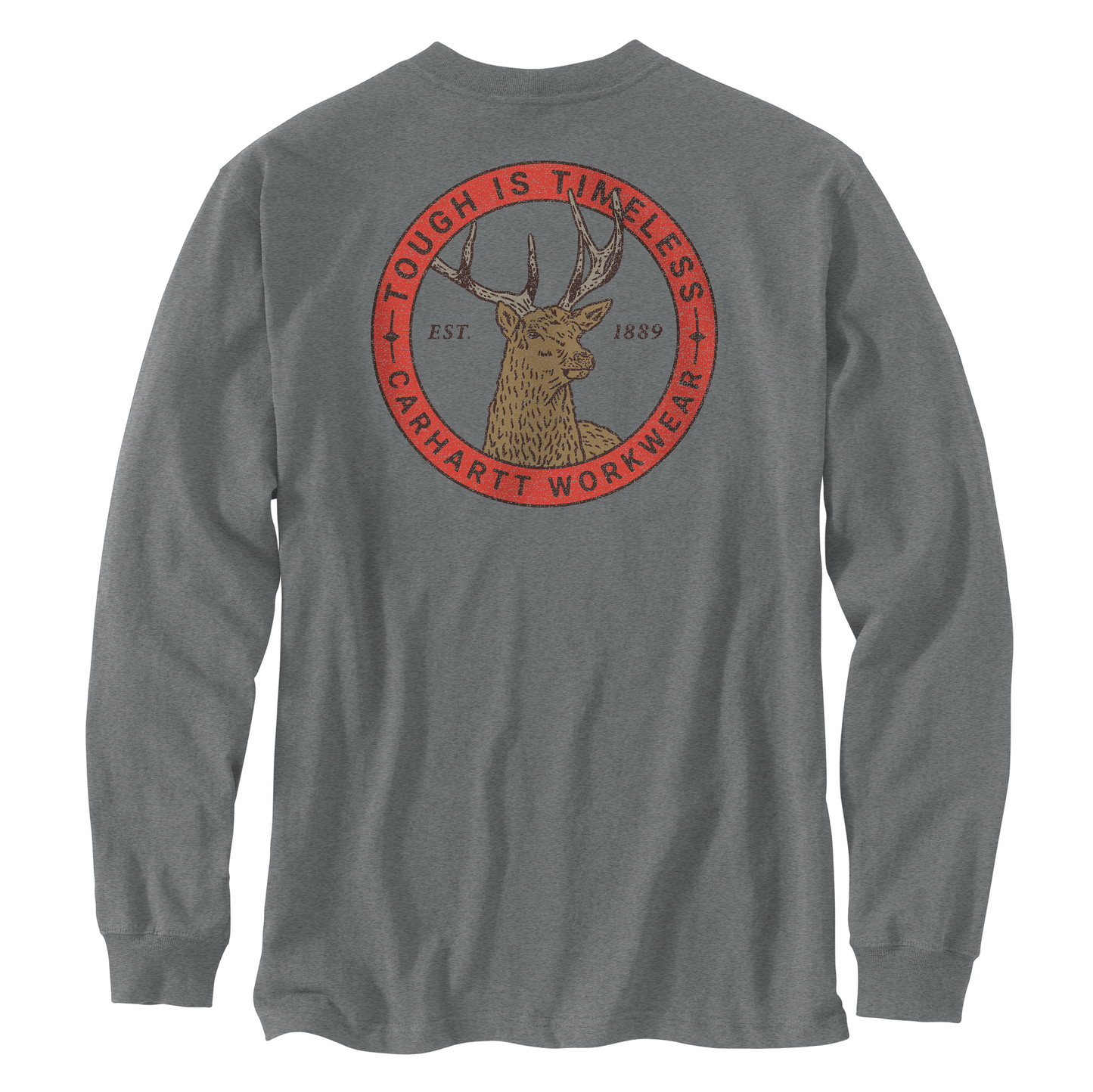 Carhartt Men's Irvine Relaxed Deer Badge Long Sleeve T-Shirt