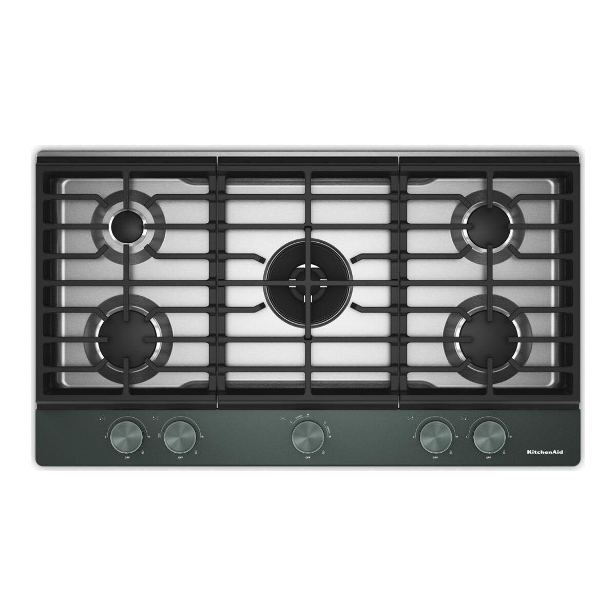 KitchenAid® 36  in. Gas Cooktop with 5 Burners and Integrated Wok Grate