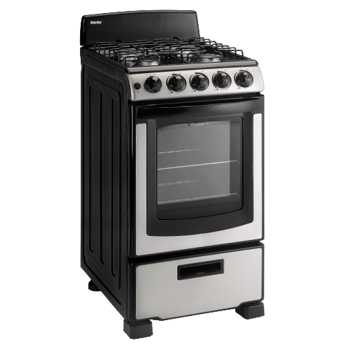 20" Gas Range, 2 Oven Racks,Window, 4 Open Burners, ADA, Manual Clean