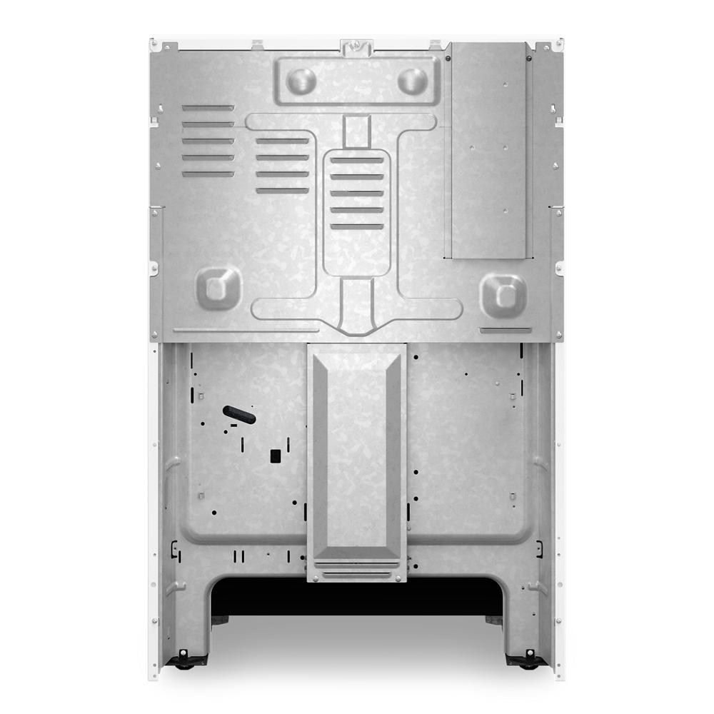 Back view of 30-inch electric range with metal panel and ventilation from Ranges & Kitchenware collection